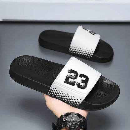 2025 Mens Slippers Women Slides Summer Couples Beach Shoe Chunky Soft Mules Slide Flip Men Slippers Casual Clogs Big Size 37-48