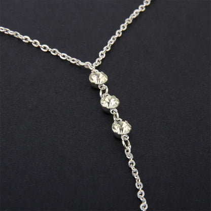 Fashion Sexy 2025 Back Drop Chain Necklaces For Women Elegant Long Crystal Wedding Accessories Backless Chain Beach Jewelry Gift