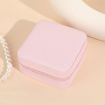 Square Mini Ring Box Portable Stud Earrings Jewelry Storage Multifunctional Storage Box Jewelry Organizer 쥬얼리박스