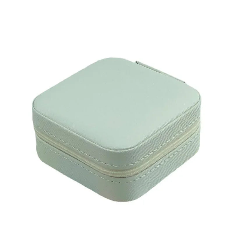Square Mini Ring Box Portable Stud Earrings Jewelry Storage Multifunctional Storage Box Jewelry Organizer 쥬얼리박스