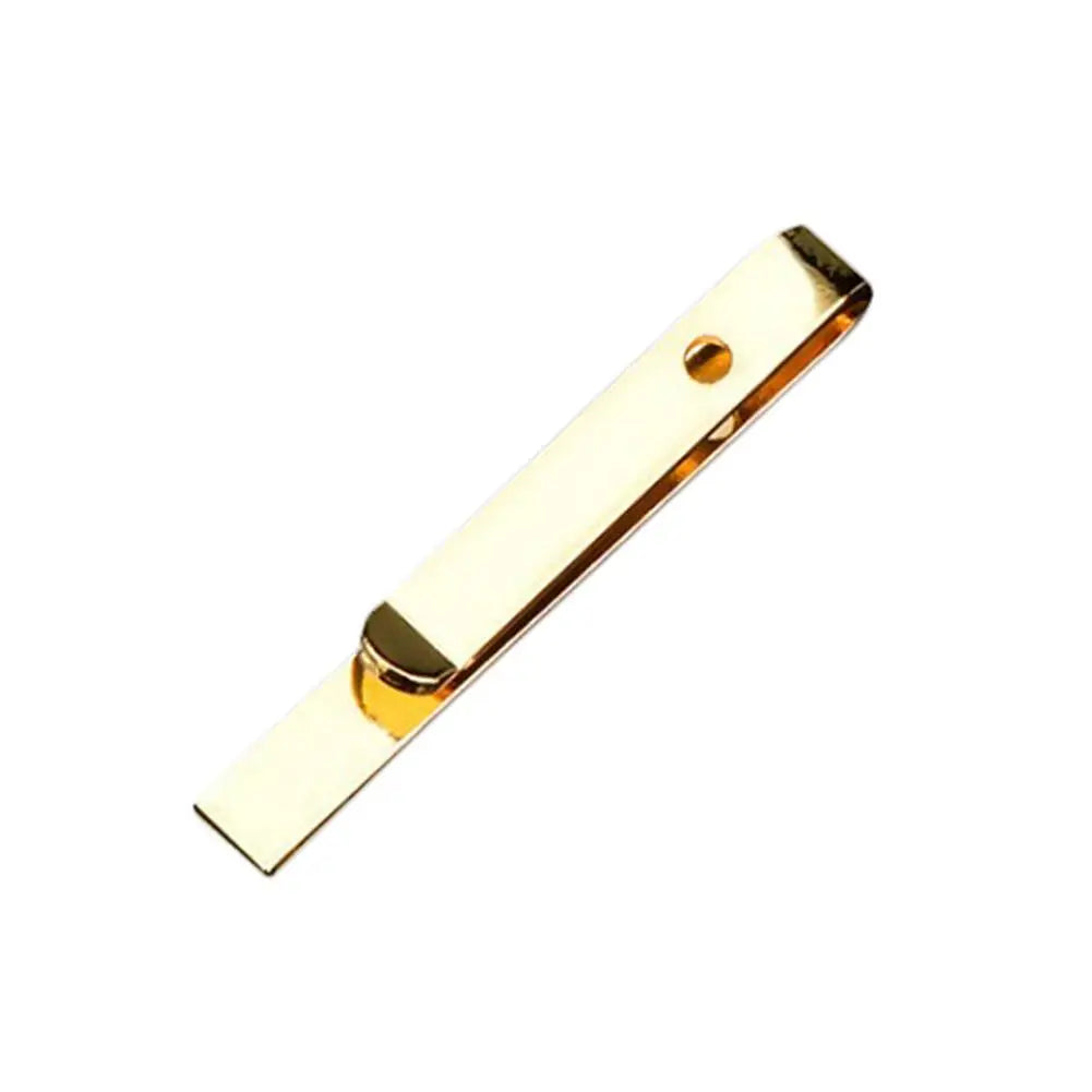 New Tie Clips Men's Metal Necktie Crystal Dress Shirts Tie Pin For Wedding Ceremony Gold Sliver Tie Clip for Man Accessories