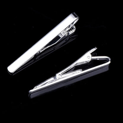 New Tie Clips Men's Metal Necktie Crystal Dress Shirts Tie Pin For Wedding Ceremony Gold Sliver Tie Clip for Man Accessories