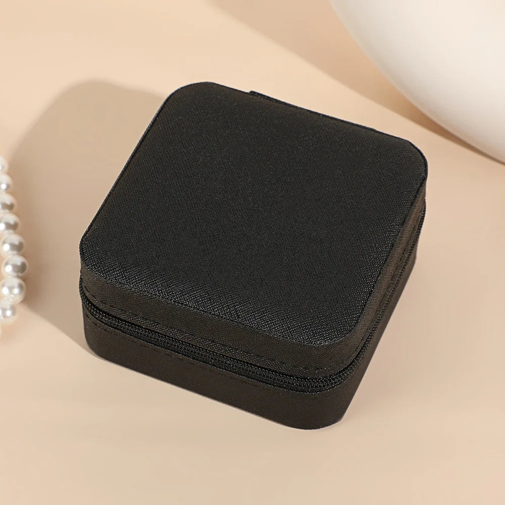 Square Mini Ring Box Portable Stud Earrings Jewelry Storage Multifunctional Storage Box Jewelry Organizer 쥬얼리박스