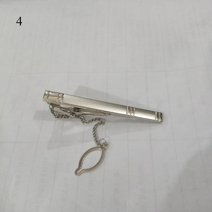 New Tie Clips Men's Metal Necktie Crystal Dress Shirts Tie Pin For Wedding Ceremony Gold Sliver Tie Clip for Man Accessories