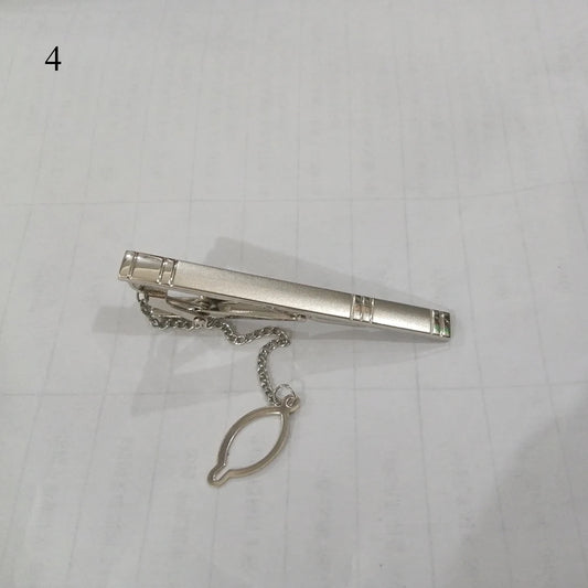 New Tie Clips Men's Metal Necktie Crystal Dress Shirts Tie Pin For Wedding Ceremony Gold Sliver Tie Clip for Man Accessories