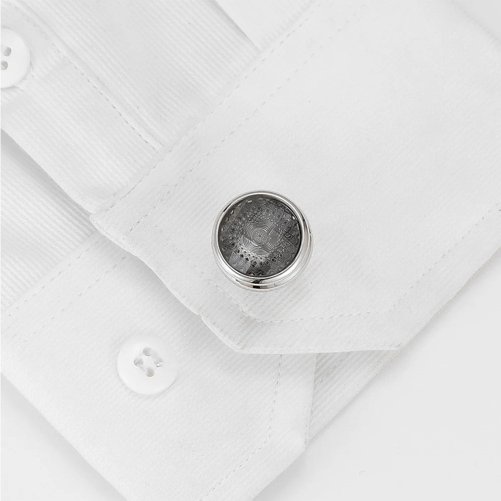 Cuff Links Mens TOMYE XK22S018 Business Pattern French Round Formal Dress Shirt Sleeve Button Cufflinks Jewelry Wedding Gift