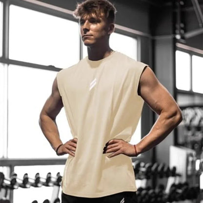 Sleeveless T-shirt Men Quick-drying Fitness Bodybuilding Shirt Male Fashion Basketball Vest Mesh Breathable Summer Gym Tank Men