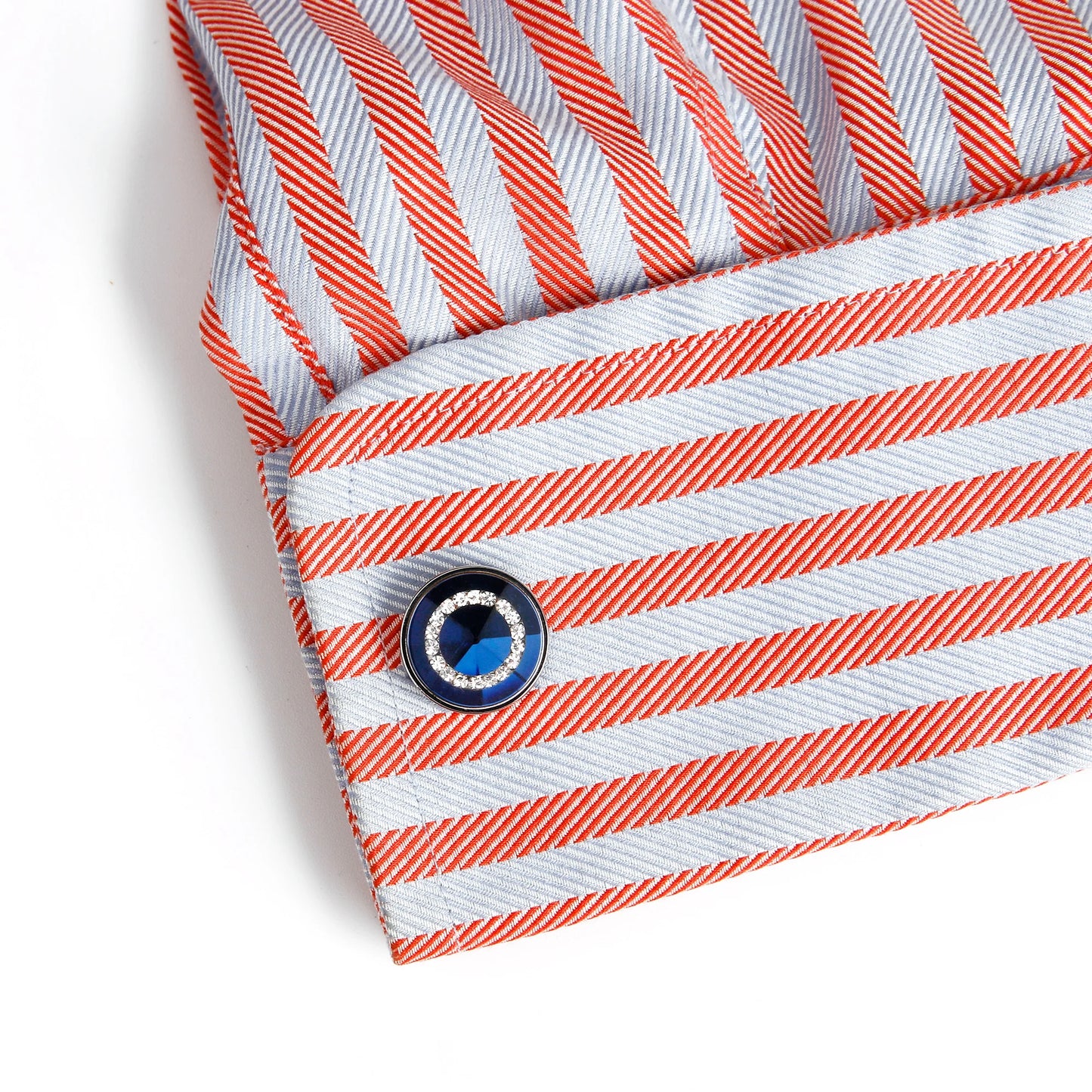 Cufflinks for Men TOMYE XK21S045 Luxury Crystal High Quality French Round Black Blue Formal Dress Shirt Wedding Cuff Links Gifts