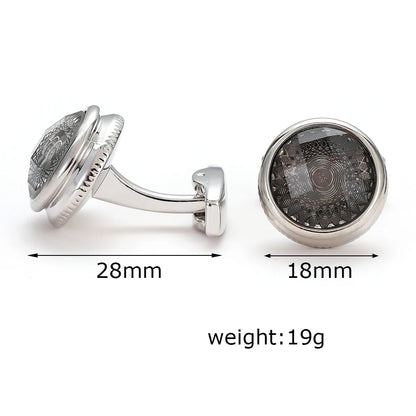 Cuff Links Mens TOMYE XK22S018 Business Pattern French Round Formal Dress Shirt Sleeve Button Cufflinks Jewelry Wedding Gift