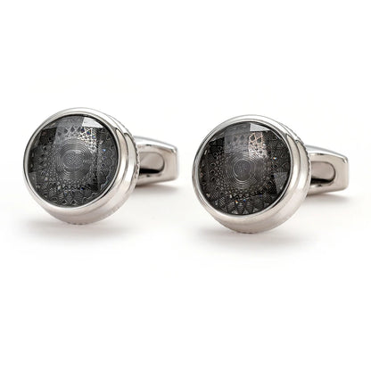Cuff Links Mens TOMYE XK22S018 Business Pattern French Round Formal Dress Shirt Sleeve Button Cufflinks Jewelry Wedding Gift