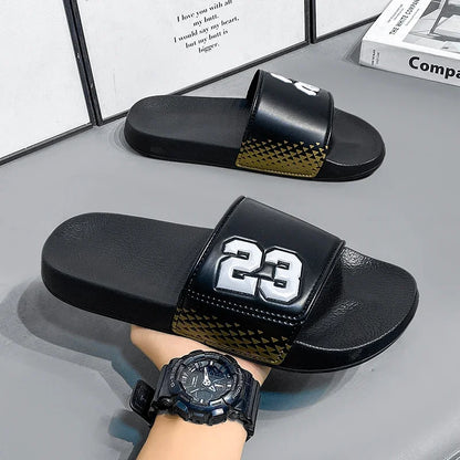 2025 Mens Slippers Women Slides Summer Couples Beach Shoe Chunky Soft Mules Slide Flip Men Slippers Casual Clogs Big Size 37-48