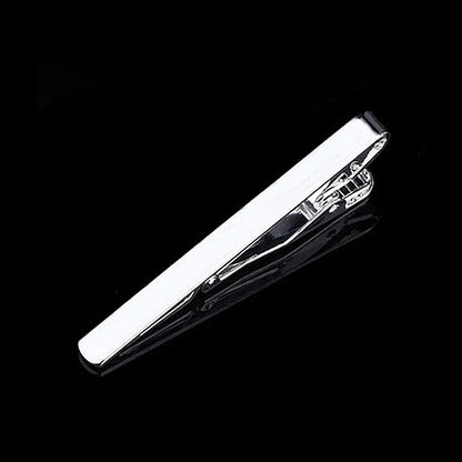 New Tie Clips Men's Metal Necktie Crystal Dress Shirts Tie Pin For Wedding Ceremony Gold Sliver Tie Clip for Man Accessories