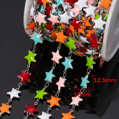 1Meter Stainless Steels Enamel Fish Crab Dolphin Ocean Animal Chains DIY Necklaces Bracelets Jewelry Making Accessorie Wholesale